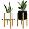 Blue Donuts Indoor Plant Stand, Adjustable Plant Stand 8 In to 12 In, Wood, Small BD3927343 - alternate 1